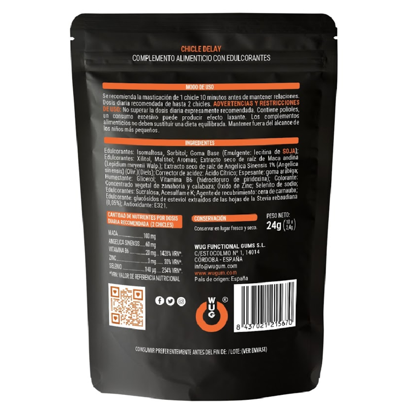 WUG SEX SENSE – DELAY CUM DELAYER 10 UNITS