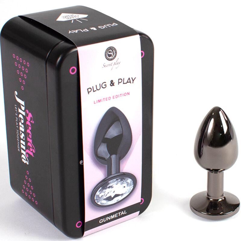SECRETPLAY – GUNMETAL BUTT PLUG KLEINE GRÖSSE 7 CM