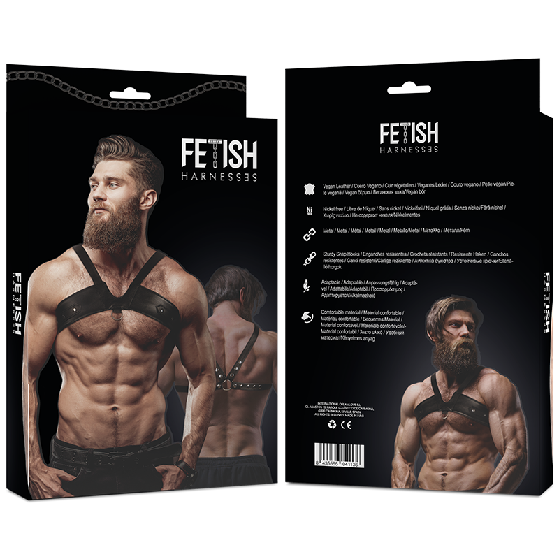 FETISH SUBMISSIVE ATTITUDE - BRUSTGURT AUS ÖKOLEDER FÜR HERREN BRIGADE – Bild 2