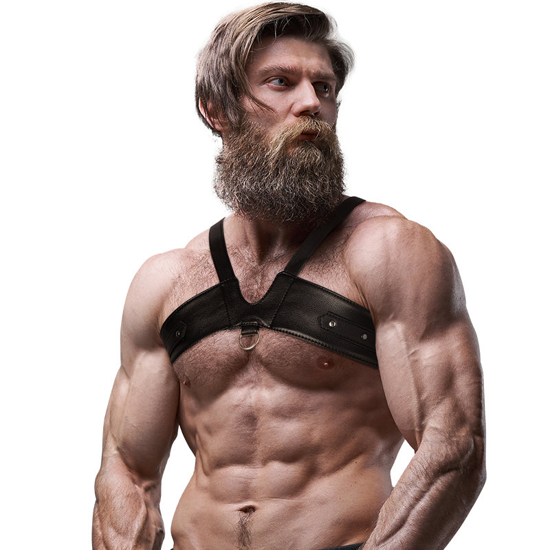 FETISH SUBMISSIVE ATTITUDE - BRUSTGURT AUS ÖKOLEDER FÜR HERREN BRIGADE – Bild 4