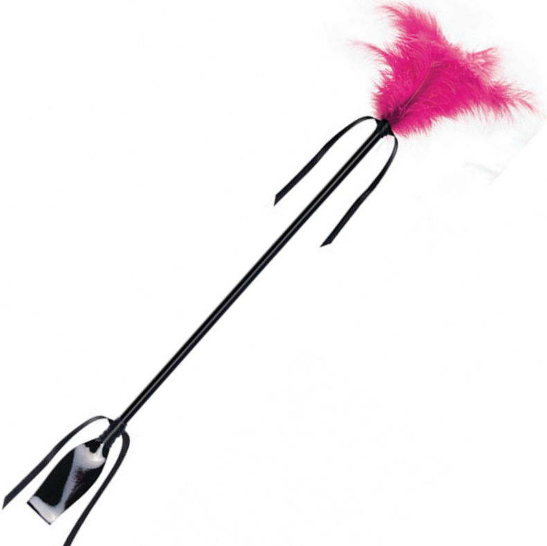SECRETPLAY – PEITSCHE UND FEDER IN SCHWARZ UND FUCHSIA
