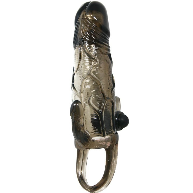 BAILE - BRAVE MAN PENISHÜLLE MIT KLITORIS UND ANALSTIMULATION DOPPELTE KUGEL SCHWARZ 16.5 CM – Bild 4