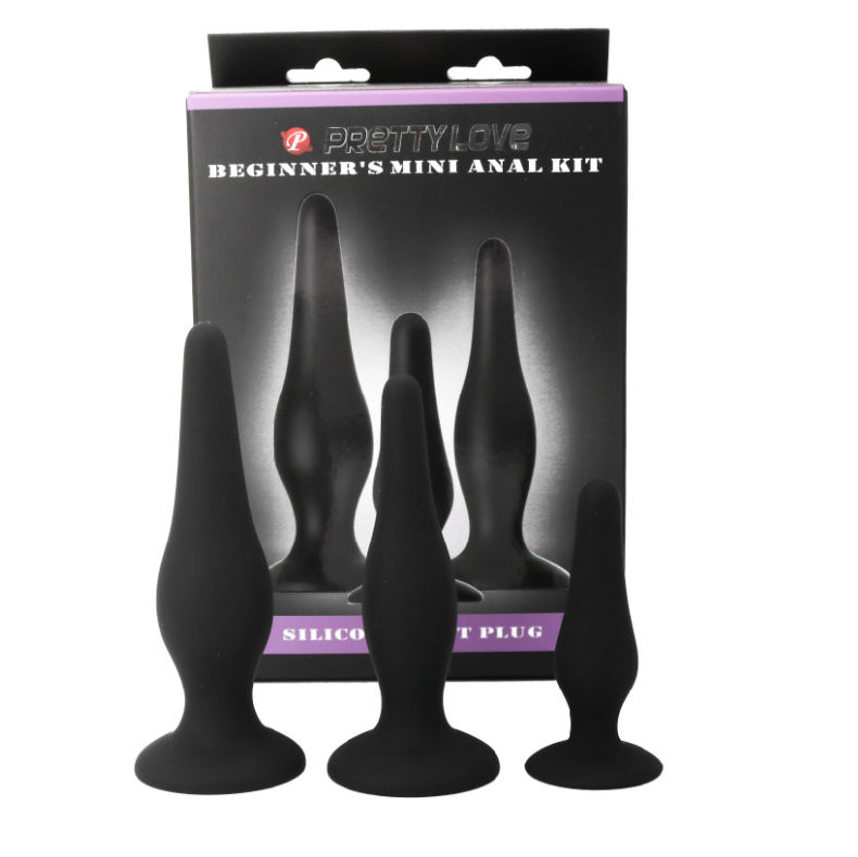 PRETTY BOTTOM – ANAL KIT SILICONE PLUGS FÜR ANFÄNGER