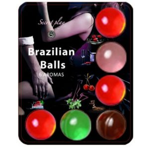 SECRETPLAY BRAZILLIAN BALLS SCHMIERMITTEL HEISSE BÄLLE 6 EINHEITEN
