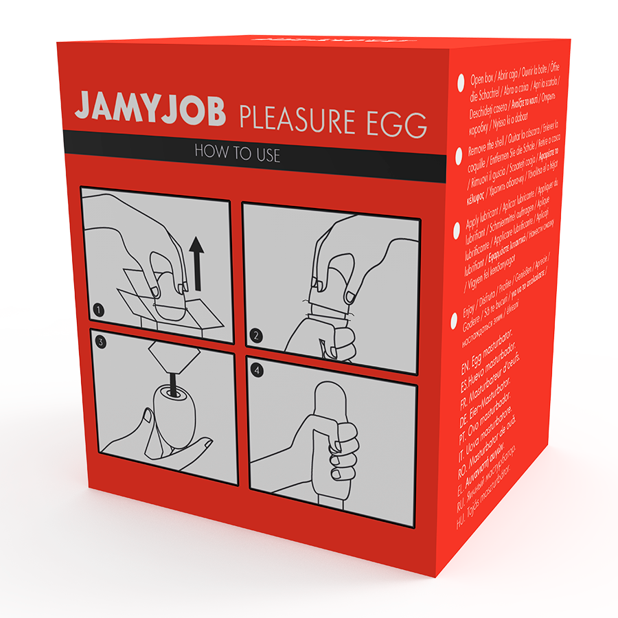 JAMYJOB - EGG MASTURBATOR ROTE VERSION DISKRETT – Bild 10