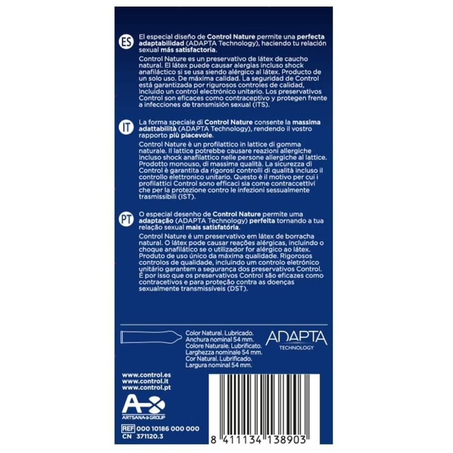 CONTROL – ADAPTA NATURE KONDOME 12 EINHEITEN