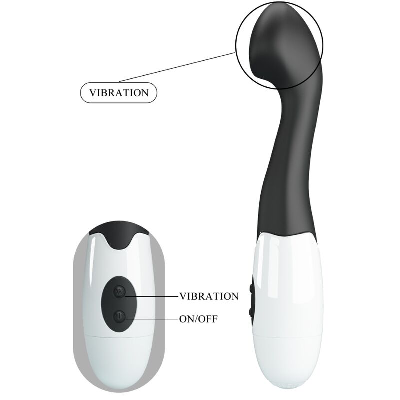 PRETTY LOVE - CHARLES G-SPOT VIBRATOR 30 MODI SCHWARZ – Bild 8