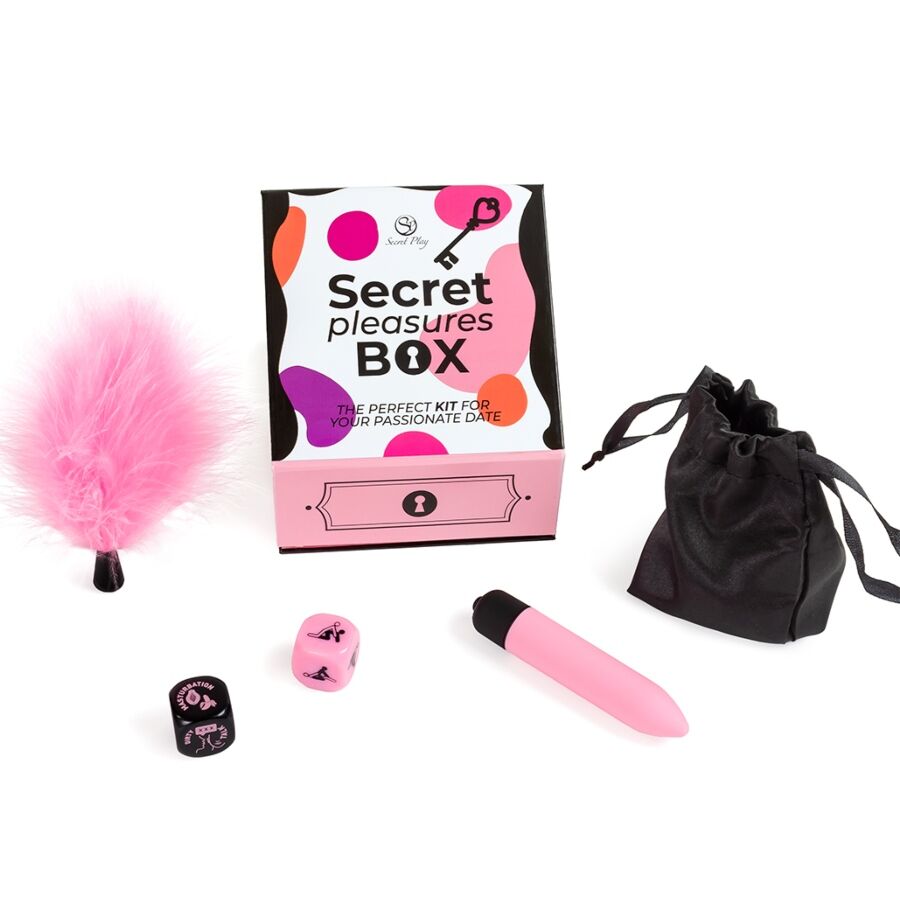 SECRET PLAY – VERGNÜGUNGSBOX FÜR PAARE: WÜRFEL + VIBRATIONSKUGEL + FEDERSTIFT