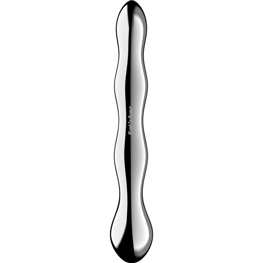 SATISFYER - COSMIC CREST 2 DOPPELDILDO AUS EDELSTAHL – Bild 4